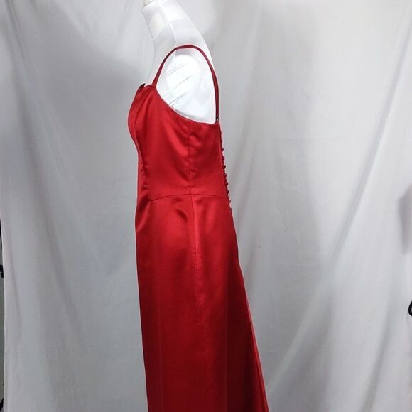 Vtg. Dave & Johnny Satin Formal Dress - Picture 4 of 9